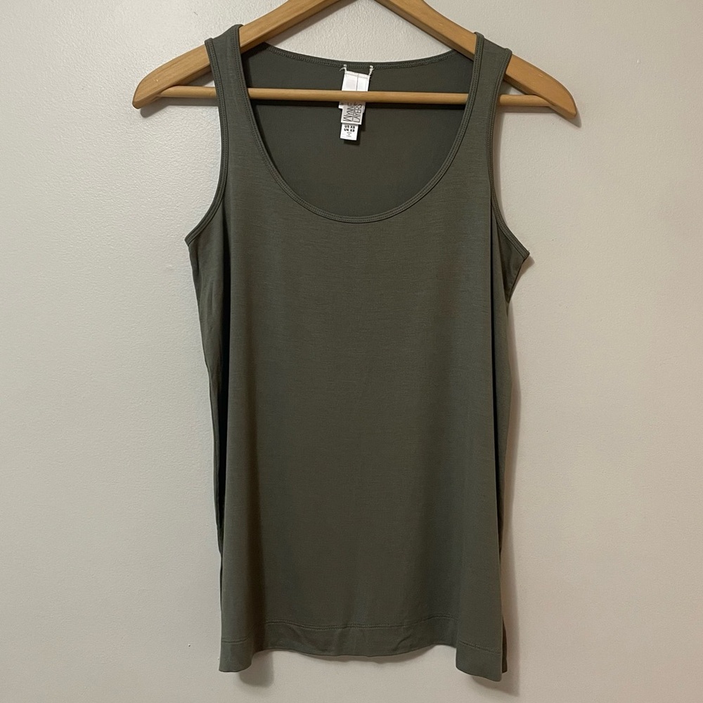 New MarlaWynne Olive Layering Tank Top Size XS bin 1M